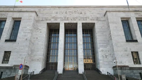 Justice palace in Milan Video stock 149405832