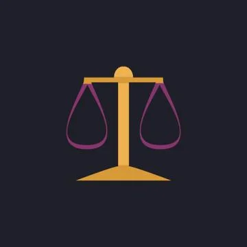 Justice scale computer symbol Stock Illustration