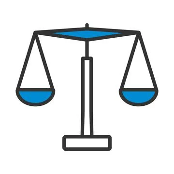 Justice Scale Icon Stock Illustration
