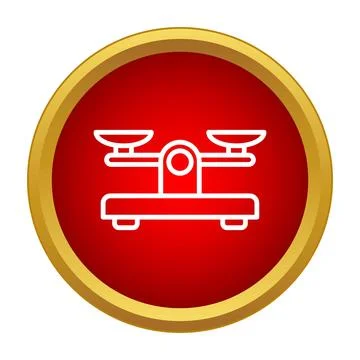 Justice scale icon representing law and equality Stock Illustration