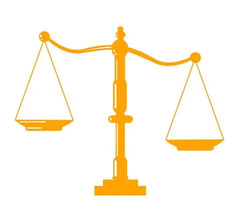 Justice scale icon vector Stock Illustration