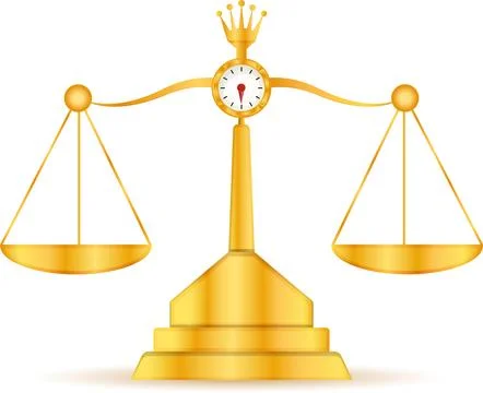 Justice scale Illustrazione stock