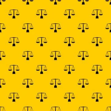Justice scale pattern Illustrazione stock
