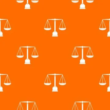 Justice scale pattern seamless Stock Illustration