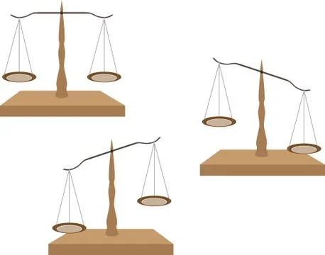 Justice scales Stock Illustration