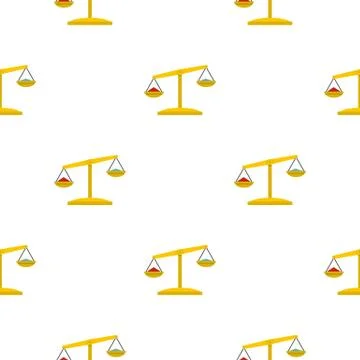 Justice scales pattern seamless 스톡 일러스트