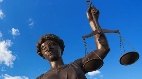 Justice statue Video stock 38621881