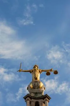 Justice statue with space for text Stock Photos