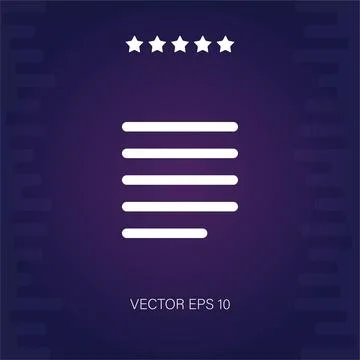 Justify vector icon Stock Illustration