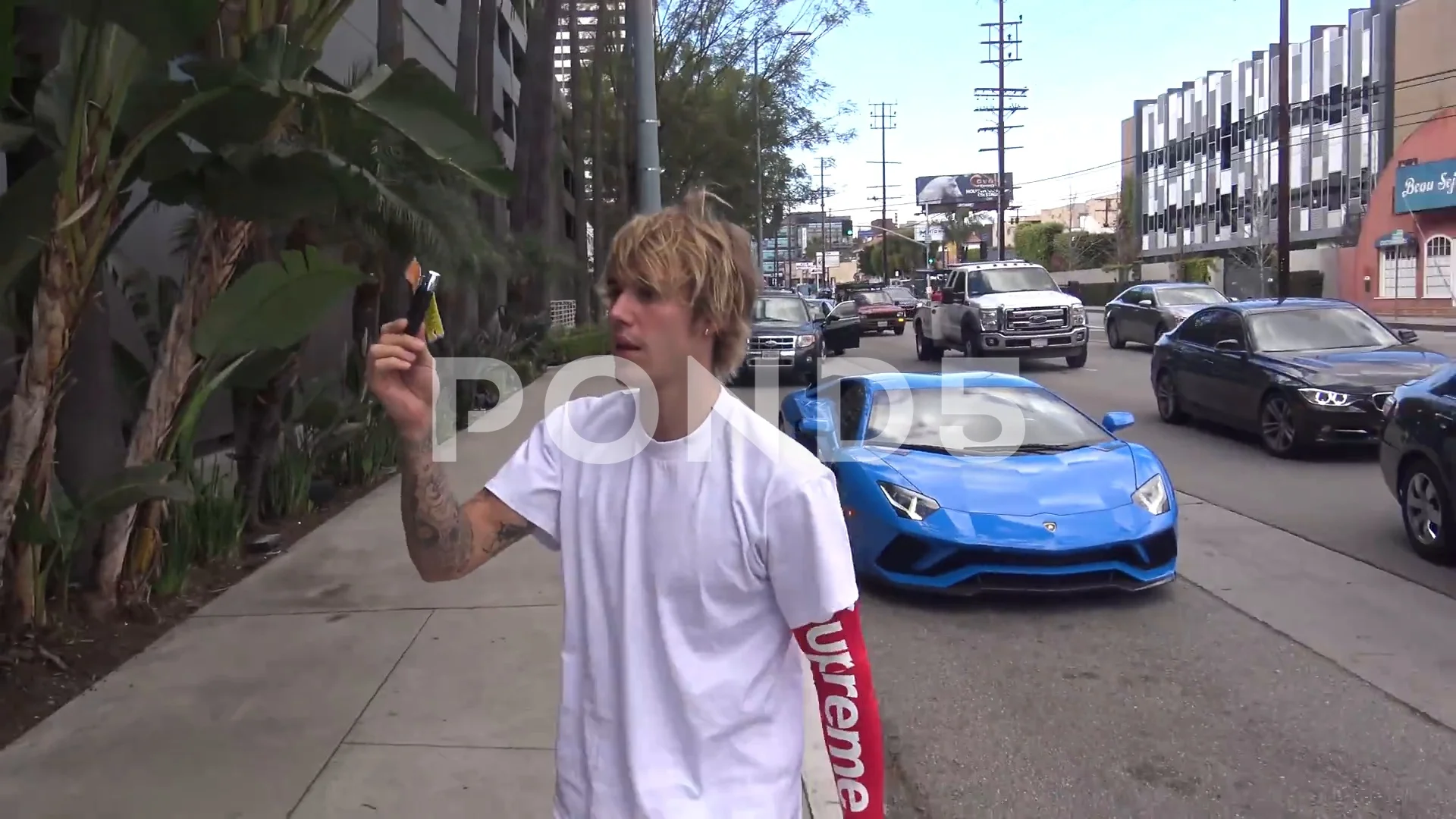 Justin Bieber going to gym, Justin Biebe... | Stock Video | Pond5