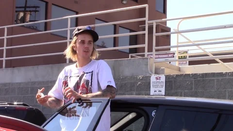 Justin Bieber taking about wedding with Hailey Baldwin Video stock 123630674