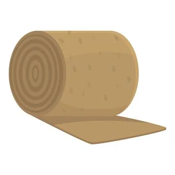 Jute roll icon cartoon vector. Knot cord Stock Illustration