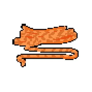Jute rope pixel art vector illustration Stock Illustration