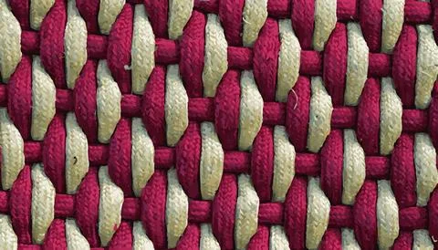Jute, Texture, Textile, thick fabric, red, light yellow, vector graphics, patter Stock Illustration
