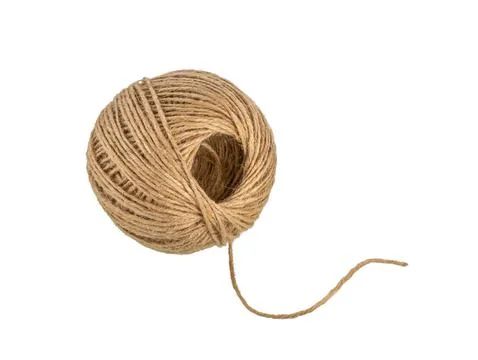 Jute twine. Hemp thread Stock Photos