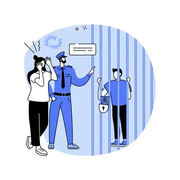 Juvenile delinquency abstract concept vector illustration. Stock Illustration