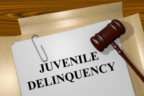 Juvenile Delinquency concept Stock Illustration