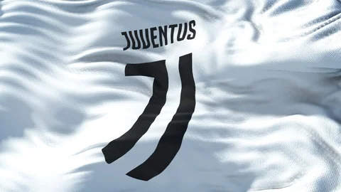 Juventus Flag Loop Stock Footage 100390413