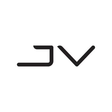 Jv initial letter vector logo icon Stock-Illustration