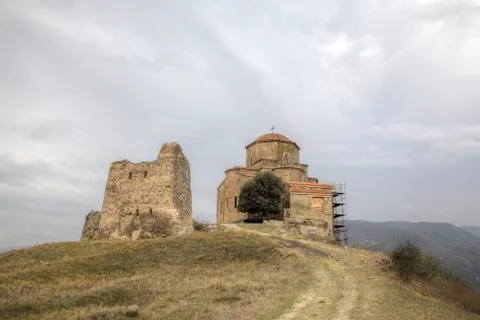 Jvari monastery. Georgia Stock Photos