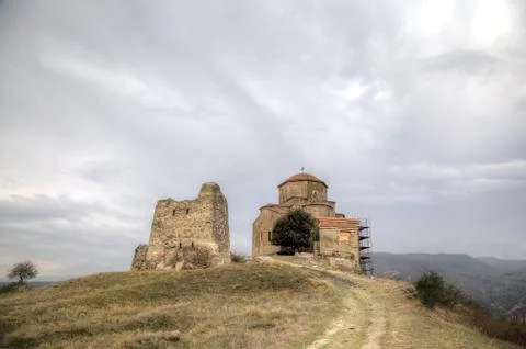 Jvari monastery. Georgia Stock Photos