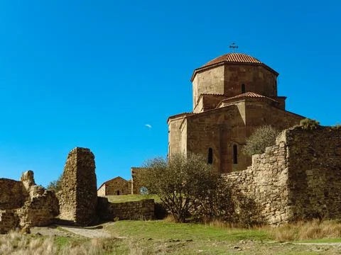 Jvari Monastery, Georgian monastery Stock Photos