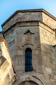 Jvari Monastery of Mtskheta, Architectural Details, Georgia Foto stock