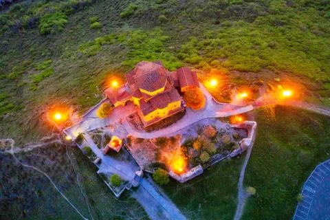 Jvari Monastery of Mtskheta, Georgia, taken in April 2019\r\n' taken in hdr Stock Photos