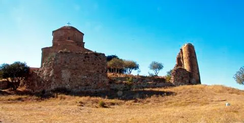 Jvari Orthodox monastery Mtskheta eastern Georgia Republic Stock Photos