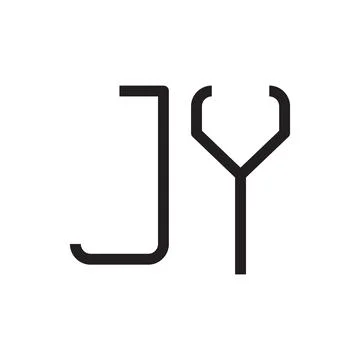 Jy initial letter vector logo icon Stock Illustration