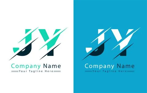 JY Letter Logo Vector Design Template Elements Illustrazione stock