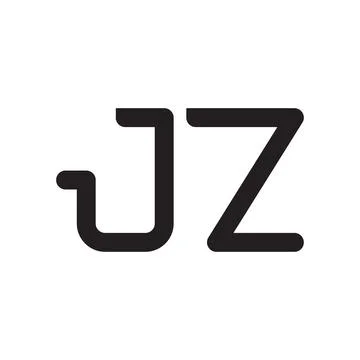 Jz initial letter vector logo icon Stock Illustration