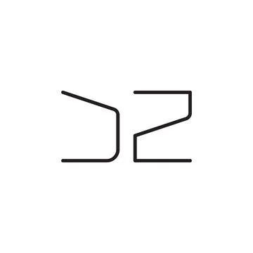 Jz initial letter vector logo icon Stock-Illustration