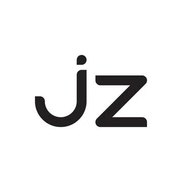 Jz initial letter vector logo icon Illustrazione stock