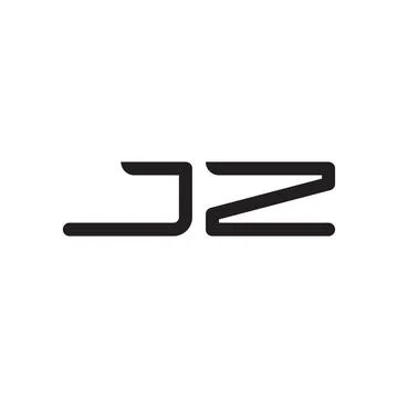 Jz initial letter vector logo icon Stock Illustration