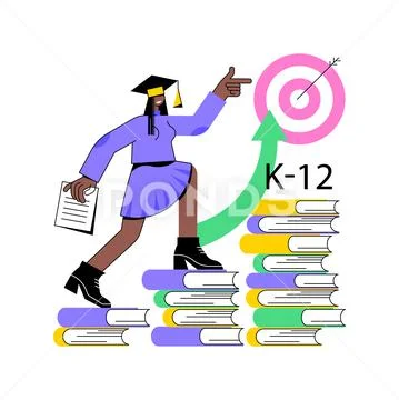K-12 program abstract concept vector illustration. Illustration
