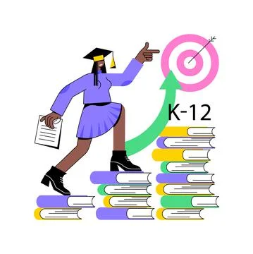 K-12 program abstract concept vector illustration. Illustration