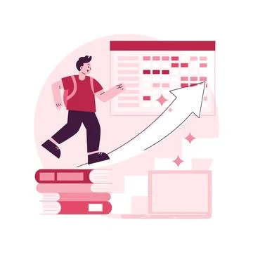 K-12 program abstract concept vector illustration. Stock Illustration