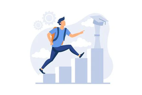 K 12 program illustration exclusive design inspiration Stock Illustration