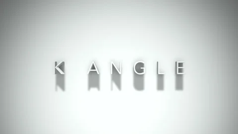 K angle 3D title animation with shadows on a white background Stock Footage 297667950