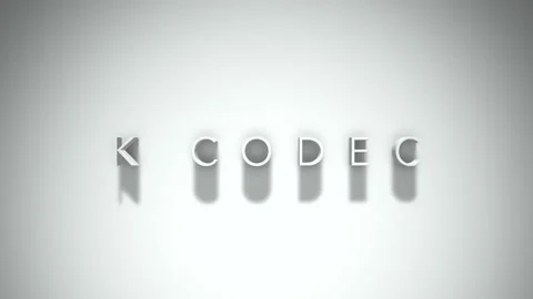 K codec 3D title animation with shadows on a white background Stock Footage 297671519