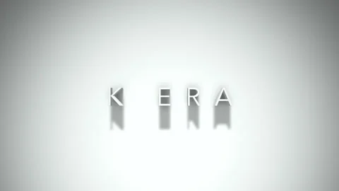 K era 3D title animation with shadows on a white background 動画素材 297273122