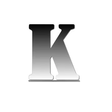 K letter logo design Illustrazione stock