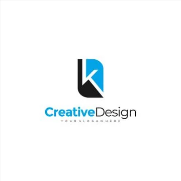 K letter vector logo design (sign, symbol, icon, emblem) Design Best Collecti Stock Illustration