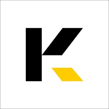 K logo initial letter logo design template vector Stock Illustration