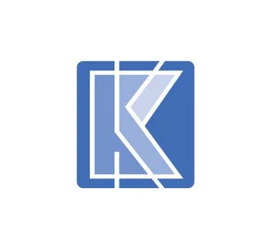 K Modern Logo Design template Stock-Illustration