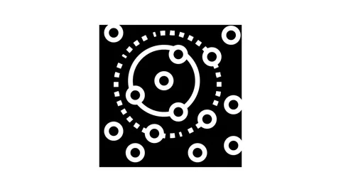 K nearest neighbors knn algorithm glyph icon animation Stock Footage 326150668