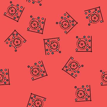 K nearest neighbors knn algorithm vector seamless pattern Stock Illustration