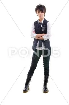 K pop style korean artist Stock Photos