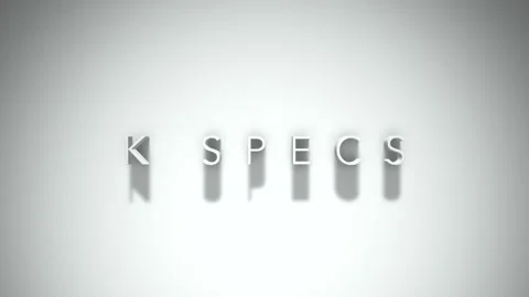 K specs 3D title animation with shadows on a white background Vídeos de archivo 297672370